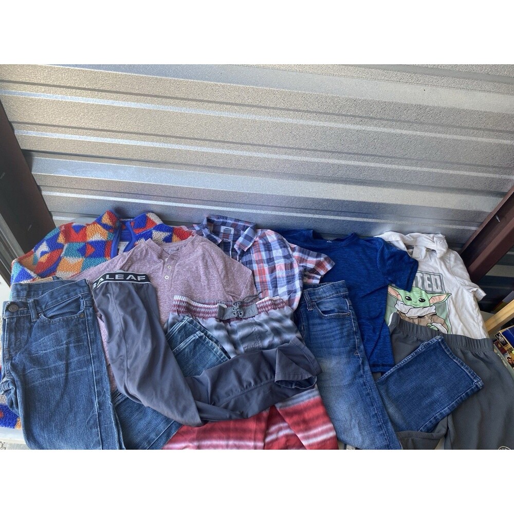 Boys Size 8 Lot Cat & Jack Jeans Levi’s Star Wars Grogu Shirts Swim Pullover
